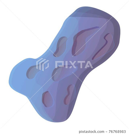 Asteroid moon icon, cartoon style Asteroid moon icon, cartoon style 76768983