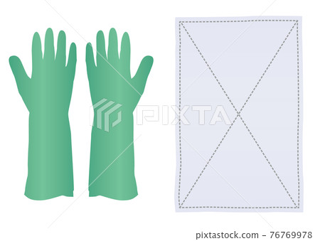 Elephant and rubber hand 76769978