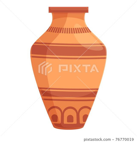 Amphora shape icon, cartoon style 76770019