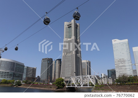 Ropeway and Minatomirai Yokohama City, Kanagawa Prefecture 76770062