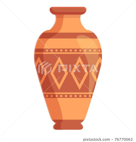 Amphora crusted icon, cartoon style Amphora crusted icon, cartoon style 76770063