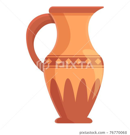 Amphora roman icon, cartoon style Amphora roman icon, cartoon style 76770068