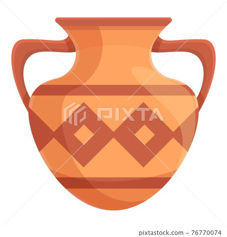 Amphora clay icon, cartoon style 76770074