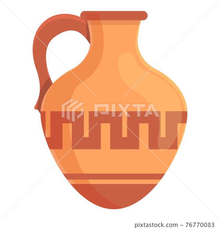 Amphora icon, cartoon style 76770083