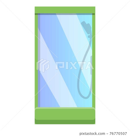 Shower stall icon, cartoon style Shower stall icon, cartoon style 76770507