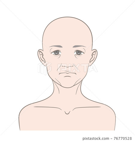 [No hair] Image illustration of women in their 40s and 60s 76770528
