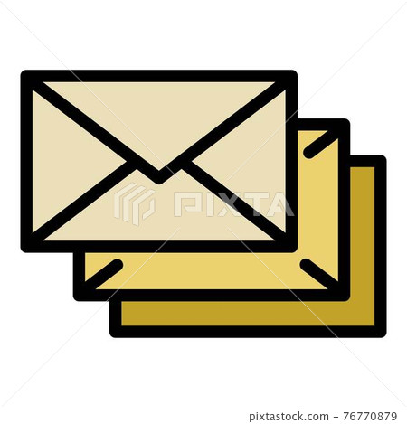 Post letters icon, outline style Post letters icon, outline style 76770879