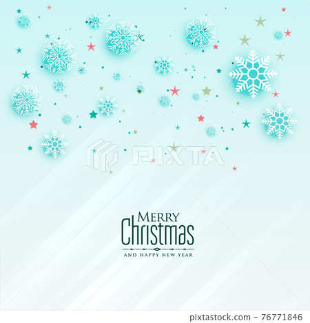beautiful christmas snowflakes greeting card design 76771846