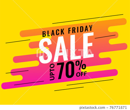 modern memphis style black friday sale banner design 76771871