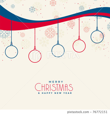 christmas background with snowflakes and line balls decoration christmas background with snowflakes and line balls decoration 76772151