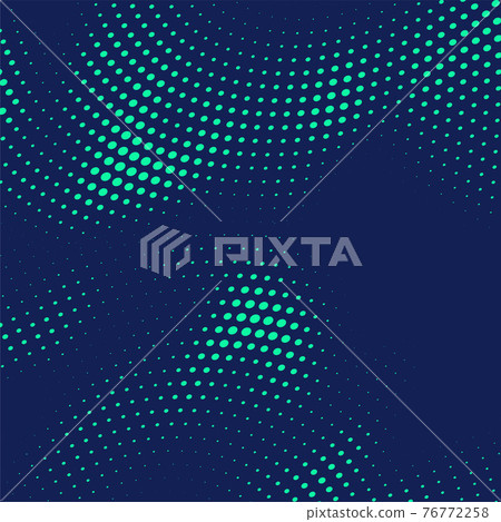 abstract blue halftone dots background - Stock Illustration [76772258 ...