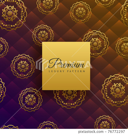 beautiful luxury mandala decoration pattern background 76772297