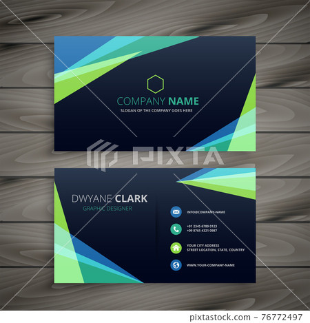 stylish dark abstract business card design - Stock Illustration ...