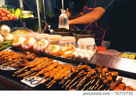 BBQ street food on the island BBQ street food on the island 76772730