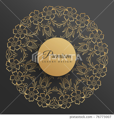 flower style decorative mandala design 76773007