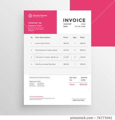simple minimal style invoice template simple minimal style invoice template 76773042