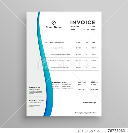 elegant clean business invoice professional template elegant clean business invoice professional template 76773083