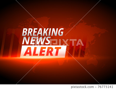 breaking news alert background in red theme 76773141