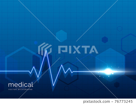 healthcare medical background with heart beat line 76773245