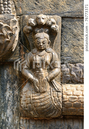 Stone relief, sculpture of Shiva the destroyer 76773371