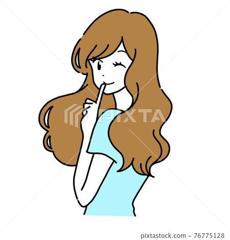 Woman winking Woman winking 76775128