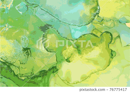 Luxury emerald green stone marble texture. Alcohol ink technique Luxury emerald green stone marble texture. Alcohol ink technique 76775417
