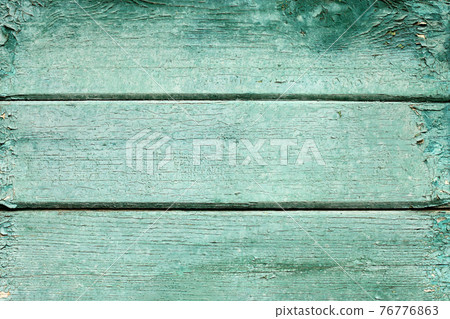 Texture background of old wooden board with peeling paint 76776863