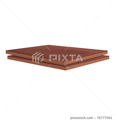 Plywood hardwood icon, cartoon style Plywood hardwood icon, cartoon style 76777091