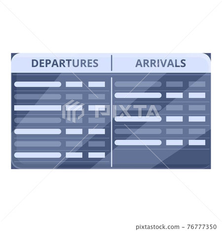 Airport screen icon, cartoon style Airport screen icon, cartoon style 76777350