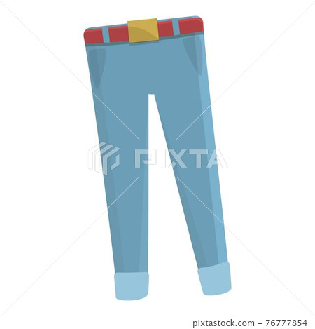 Jeans donation icon, cartoon style 76777854