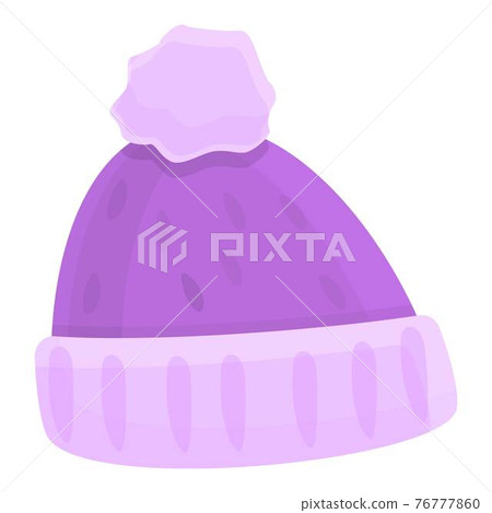 Donate winter headwear icon, cartoon style 76777860