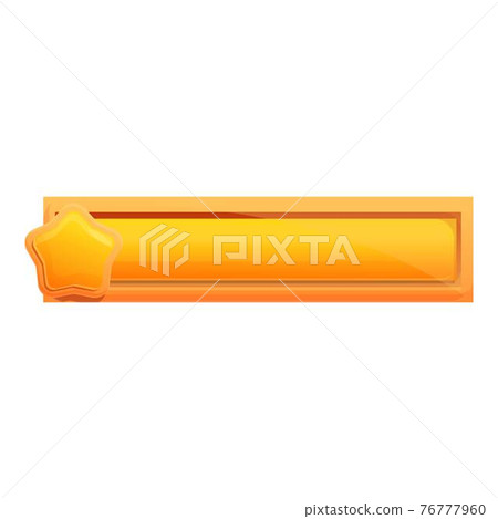 Gold star loading icon, cartoon style 76777960