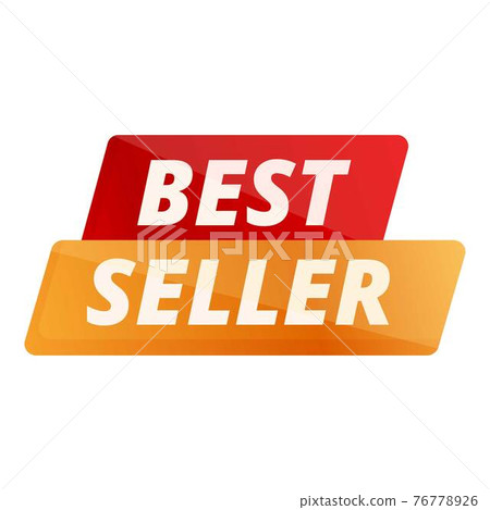 Best seller achievement icon, cartoon style Best seller achievement icon, cartoon style 76778926