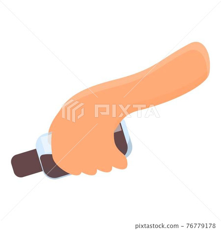 Hands preparing food icon, cartoon style 76779178