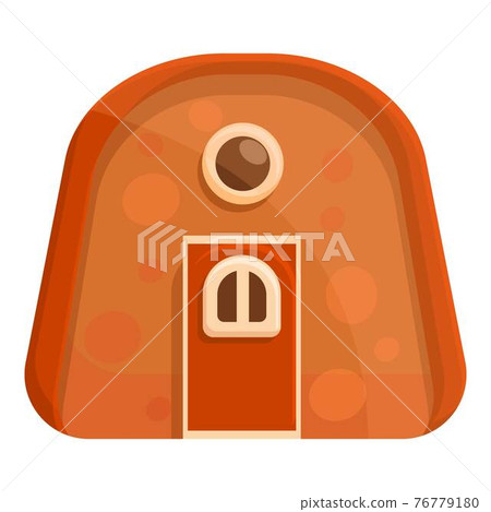 Merry gingerbread icon, cartoon style Merry gingerbread icon, cartoon style 76779180
