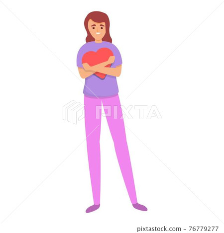 Moral self esteem icon, cartoon style Moral self esteem icon, cartoon style 76779277