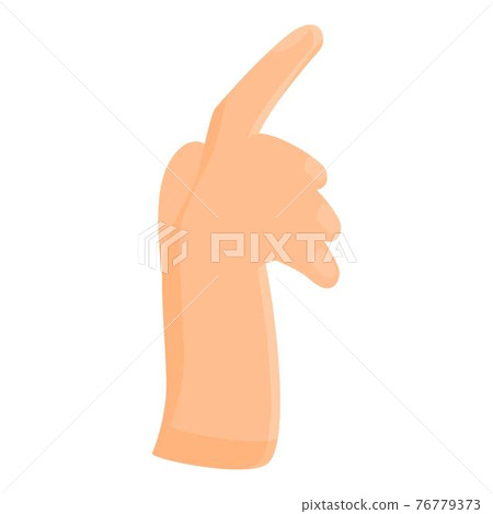 Finger touch icon, cartoon style Finger touch icon, cartoon style 76779373