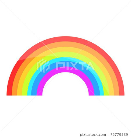 Rainbow icon, cartoon style Rainbow icon, cartoon style 76779389