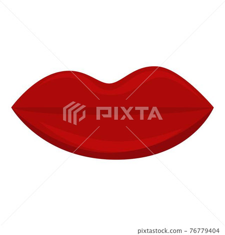 Lips sense icon, cartoon style 76779404