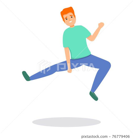 Hyperactive lifestyle icon, cartoon style 76779406