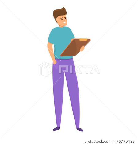 Social interaction icon, cartoon style 76779485
