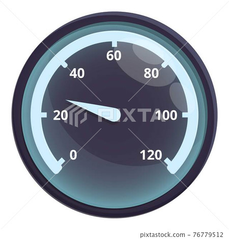 Car neon dashboard icon, cartoon style 76779512