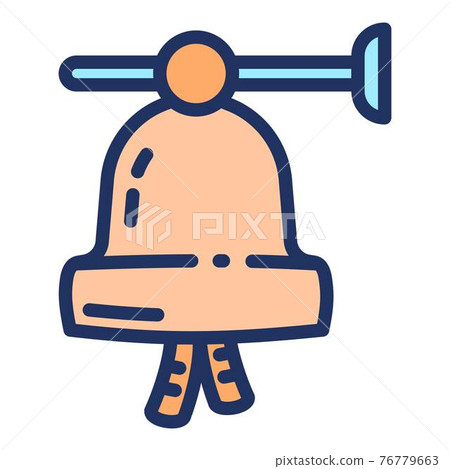 Ship bell icon, outline style Ship bell icon, outline style 76779663