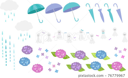 雨季的插圖集 76779967