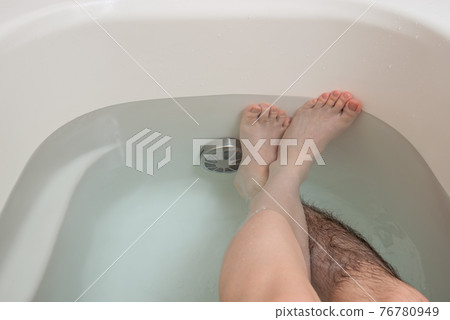 男士腿部脫毛前後圖像單腿 76780949