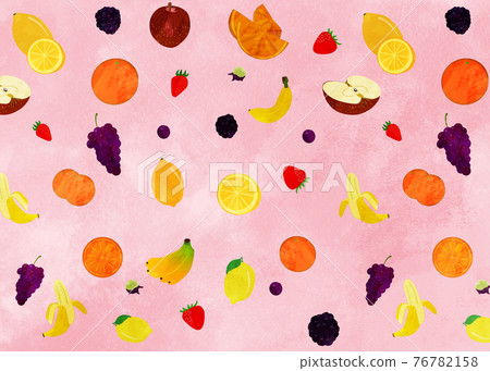 Fruit pattern pink Fruit pattern pink 76782158
