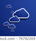 Vector modern computer cloud creative background. 76782269
