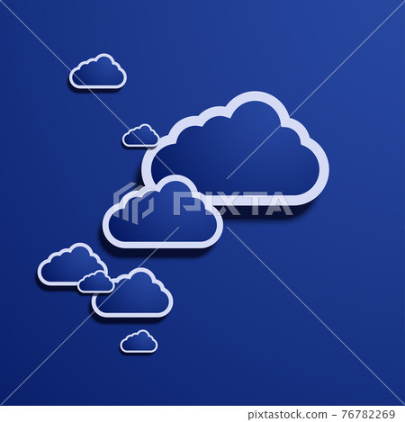 Vector modern computer cloud creative background. Vector modern computer cloud creative background. 76782269