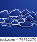 Vector modern computer cloud creative background. 76782270