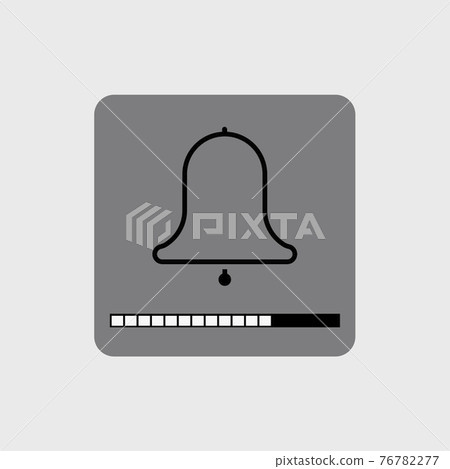 vector modern bell icon with a volume scale. vector modern bell icon with a volume scale. 76782277